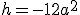 h=-12a^2