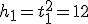 h_1 = t_1^2 = 12
