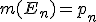 m(E_n)=p_n