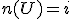 n(U)=i