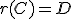 r(C)=D