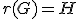 r(G)=H