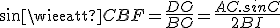 sin\widehat{CBF}=\frac{DO}{BO}=\frac{AC.sinC}{2BI}