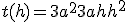t(h)=3a^2+3ah + h^2