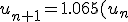 u_{n+1}=1.065(u_n)