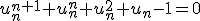 u_n^{n+1}+u_n^n+u_n^2+u_n-1=0