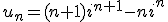 u_n=(n+1)i^{n+1}-ni^n