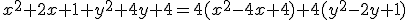 x^2+2x+1+y^2+4y+4=4(x^2-4x+4)+4(y^2-2y+1)