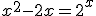 x^2-2x=2^x