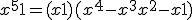 x^5+1 = (x+1)(x^4-x^3+x^2-x +1)