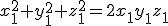 x_1^2+y_1^2+z_1^2=2x_1y_1z_1