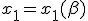 x_1=x_1(\beta)