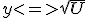 y<=>\sqrt{U}