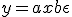 y = ax+b+\epsilon