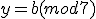 y = b (mod 7)