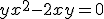 y x^2 - 2x + y = 0
