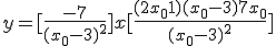 y=[\frac{-7}{(x_0-3)^2}] x + [\frac{(2x_0+1)(x_0-3)+7x_0}{(x_0-3)^2}]