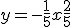 y=-\frac{1}{5}x + \frac{2}{5}