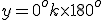 y=0^o + k\times 180^o