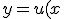 y=u(x)
