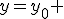 y=y_0 