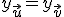 y_{\vec{u}}=y_{\vec{v}}