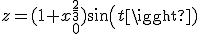z=(1+x_0^{\frac{2}{3}})sin(t)