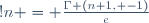 !n = \frac{\Gamma (n+1, -1)}{e}