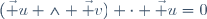 (\vec u \wedge \vec v) \cdot \vec u=0\,