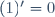 (1)'=0
