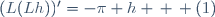 (L(Lh))'=-\pi h \, \, (1)