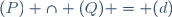 (P) \cap (Q) = (d)
