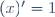 (x)'=1