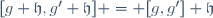 [g+\mathfrak{h},g'+\mathfrak{h}] = [g,g']+\mathfrak{h}