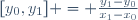 [y_0,y_1] = \frac{y_1-y_0}{x_1-x_0}