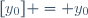 [y_0] = y_0