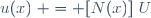 \{u(x)\} = [N(x)]\{U\}\,