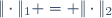 \|\cdot\|_1 = \|\cdot\|_2