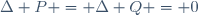 \ \Delta P = \Delta Q = 0