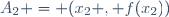 \ A_2 = (x_2 , f(x_2))