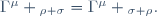 \Gamma^\mu {}_{\rho \sigma}=\Gamma^\mu {}_{\sigma \rho}.\ 