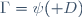 \Gamma=\psi(\mathscr D)