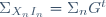 \Sigma_{X_nI_n}=\Sigma_nG^t