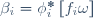 \beta_i=\phi_i^*\left[f_i\omega\right]