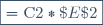 \boxed{=\text{C}2*\$E\$2}