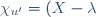 \chi_{u'}=(X-\lambda)^{\dim V_\lambda}