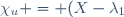 \chi_u = (X-\lambda_1)^{m_1}\cdots(X-\lambda_k)^{m_k}