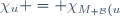 \chi_u = \chi_{M_{\cal {B}}(u)}