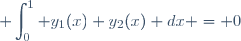 \displaystyle \int_0^1 y_1(x) y_2(x) dx = 0