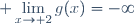 \displaystyle \lim_{x\to 2}g(x)=-\infty